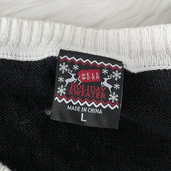 Well Worn NWOT NASA Explorer 1992 Knit Sweater Size L Ugly Holiday Sweater - Picture 6 of 8